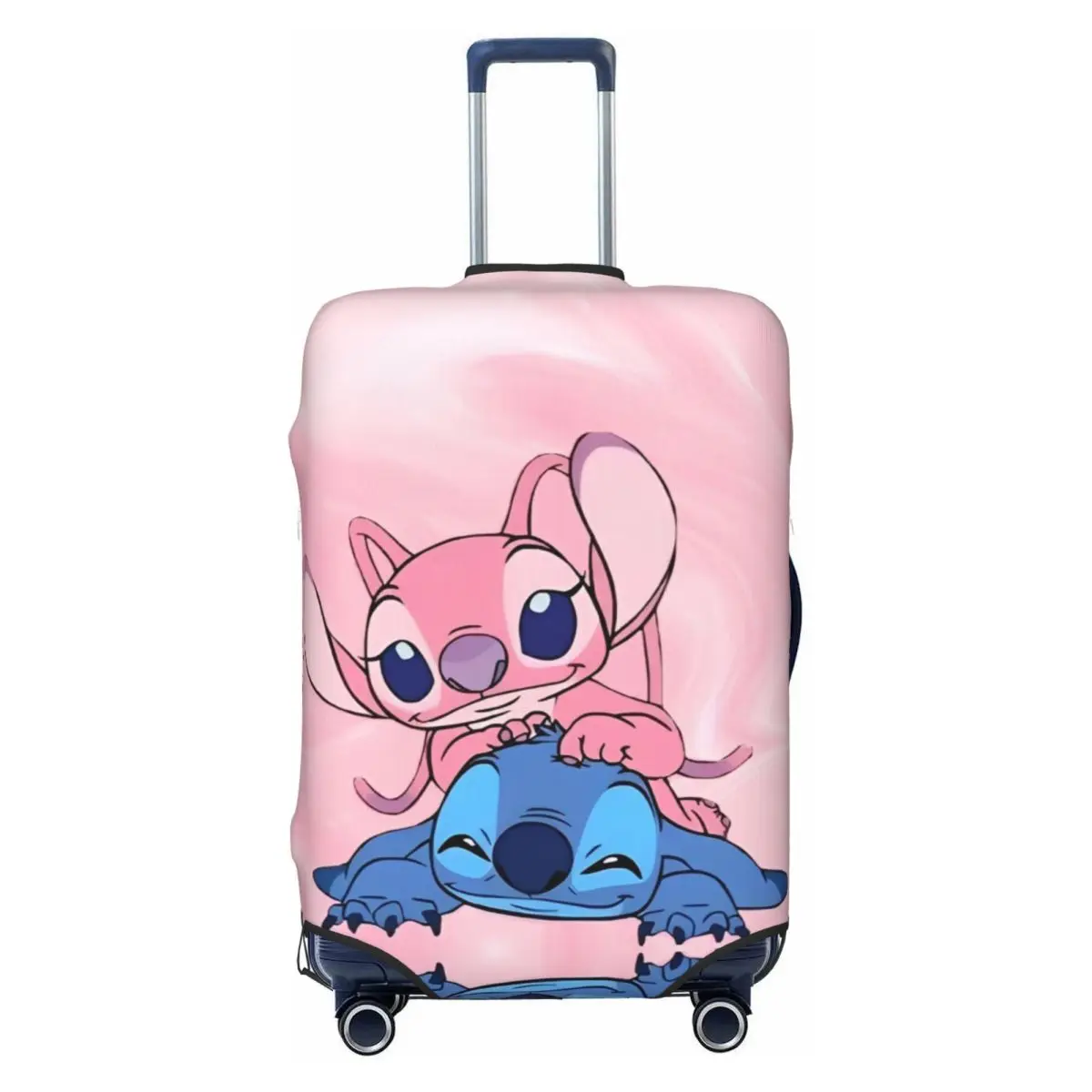 MINISO Stitch Custom Suitcase Cover Cartoon Graphic Printing Flight Business Fun Luggage Supplies Protection