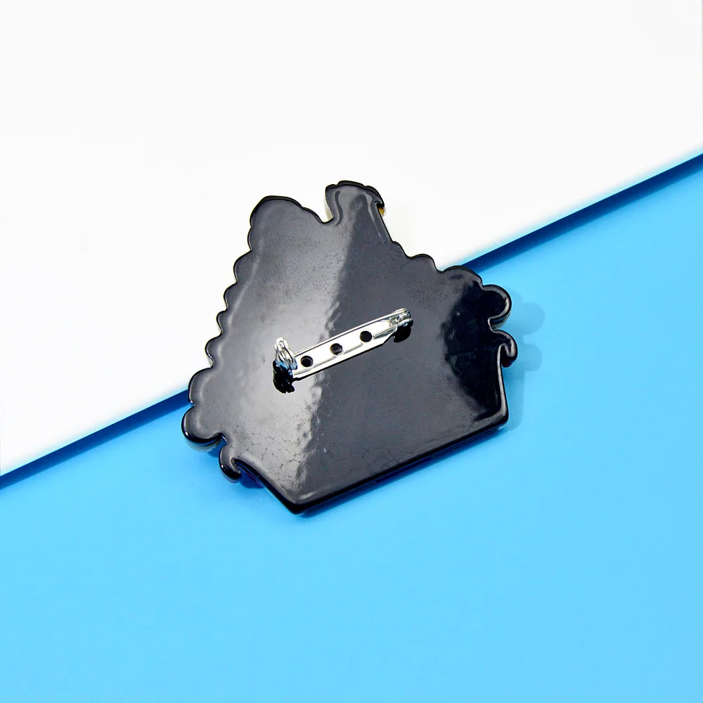 acrylic candy house brooch handmade fashion pins badge jewelry