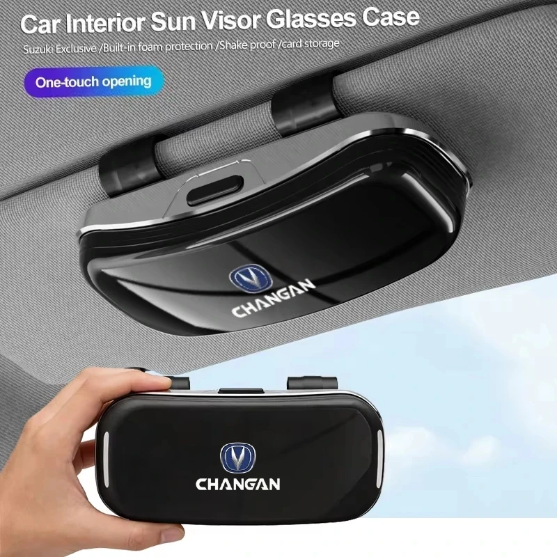 Car Sunglasses Holder Sun Visor Storage Box For Changan CS75 PLUS CS55 PLUS UNI-S Eado Plus CS35 PLUS Alsvin PLUS UNI-V