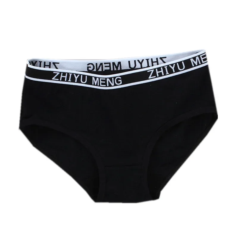 6Pc/Lot Girls Cotton Colorful Briefs Panties Letter Teens Teenage Underwear Puberty 8-14Years Old Young Adolescente