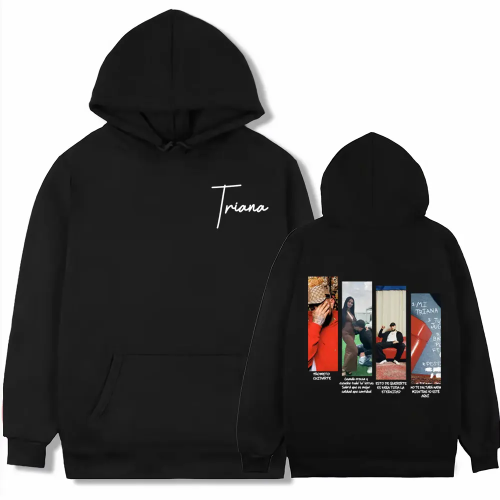 

Rapper Cano Triana Music Album 2025 Graphic Sweatshirts Men Clothing Harajuku Hip Hop Gothic Hoodies Casual Long Sleeve Pullover
