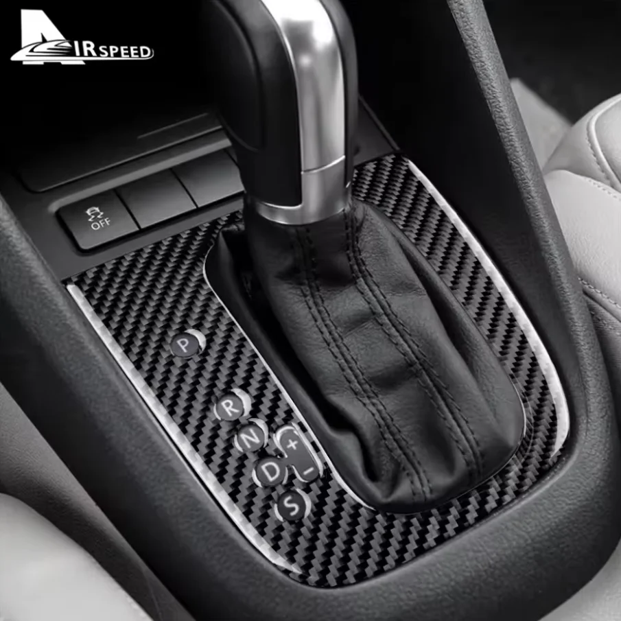 

Real Soft Carbon Fiber For Volkswagen VW Golf 6 GTI R MK6 Scirocco 09-13 Jetta 11-14 Gear Shift Panel Sticker Trim Accessories