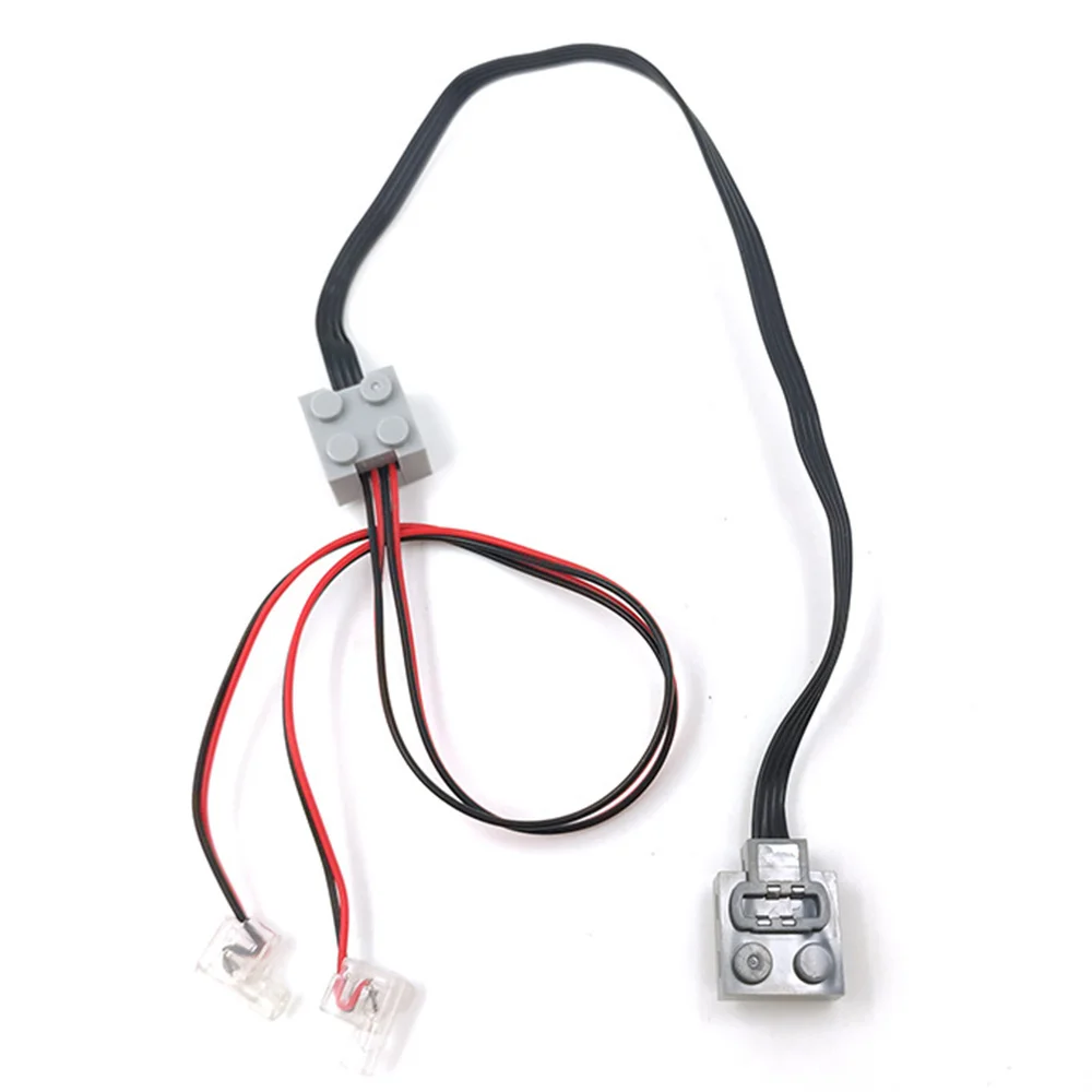 ABNH 1Pcs Technic Power Function 8870 LED Light Link Line Cable for Train Vehicle Building Block Power Group