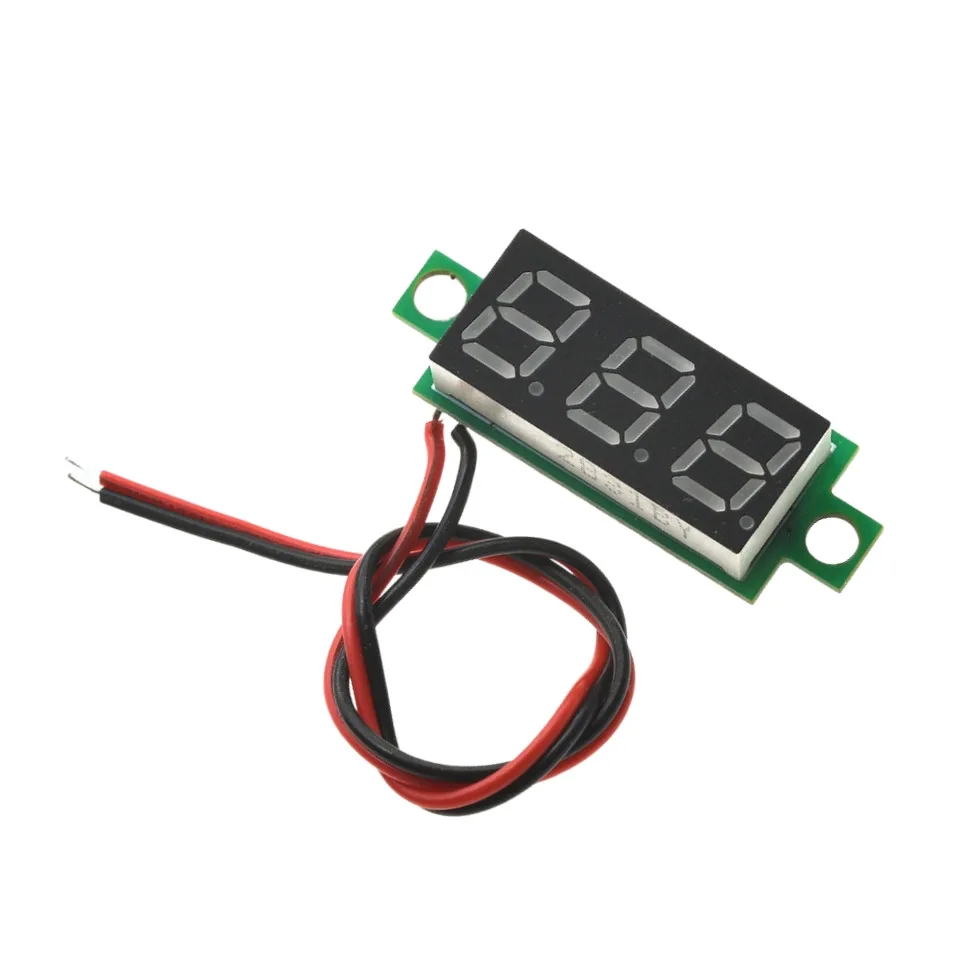 0,28" Mini-Digitalthermometer DC 4-28V LED-Temperaturmesser 10K NTC Wasserdichter Metallsonden-Sensor -50-125°C für Aquarium und Auto – Detail 1