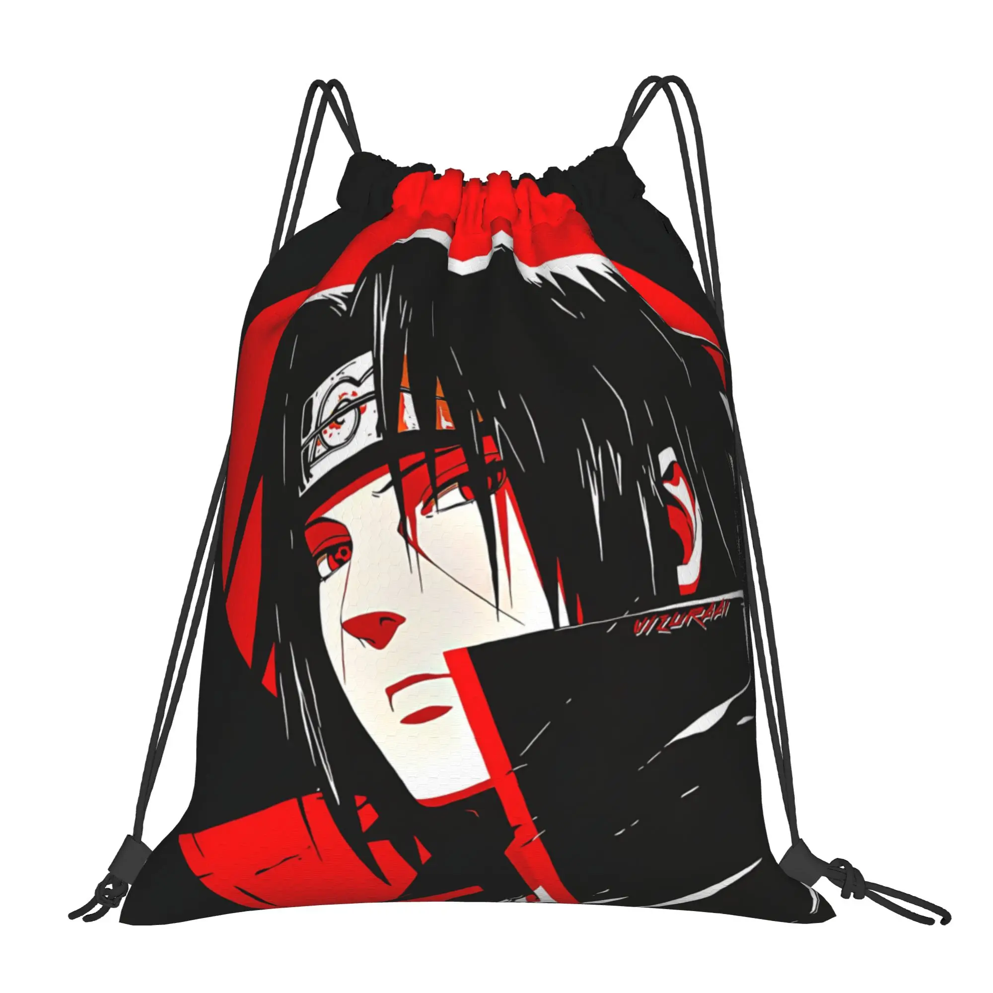 For travel Pouch Naruto anime comic  Kawaii Drawstring Bags Gym Shoe Clothes Storage Multi-function Teen Portable Rucksack