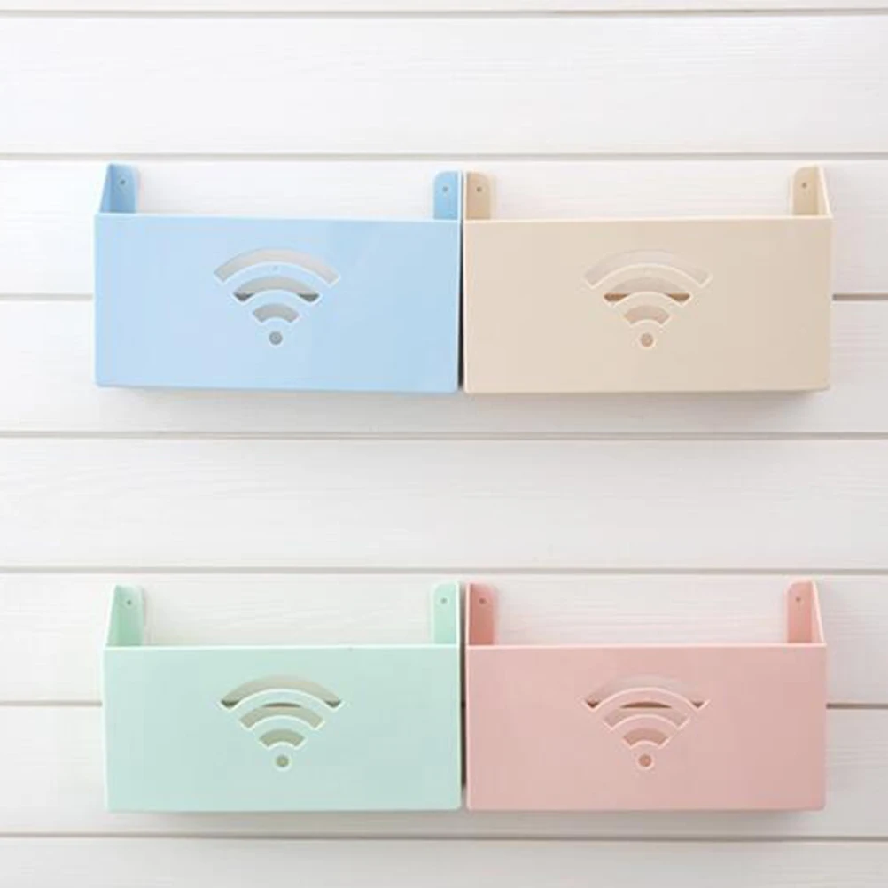 

Router Box Thick Plastic Household Storage Container For Kitchen Bathroom Closet Wire Organizer Household Router Storage