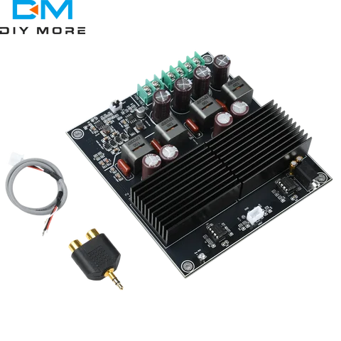 TPA3255 HIFI Dual Core Stereo Amplifier Board 2 Channel 600W+600W Class D Digital Power Amplifier TL072 OP AMP