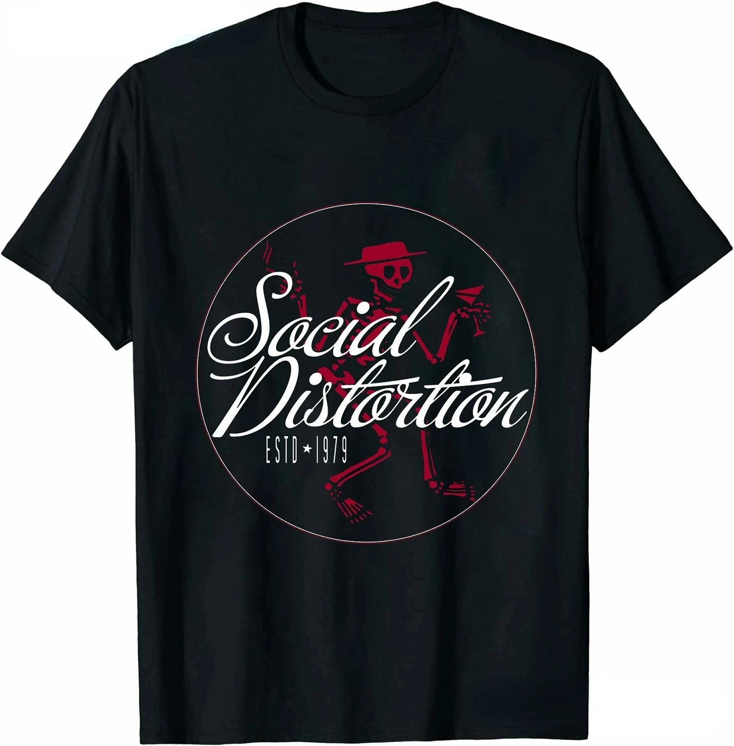 Men Clothing Social Distortion Winged Wheel TShirt Ball and Chain Mens Tshirt Street Hip Hop Style Tees Loose Tops Streetwear