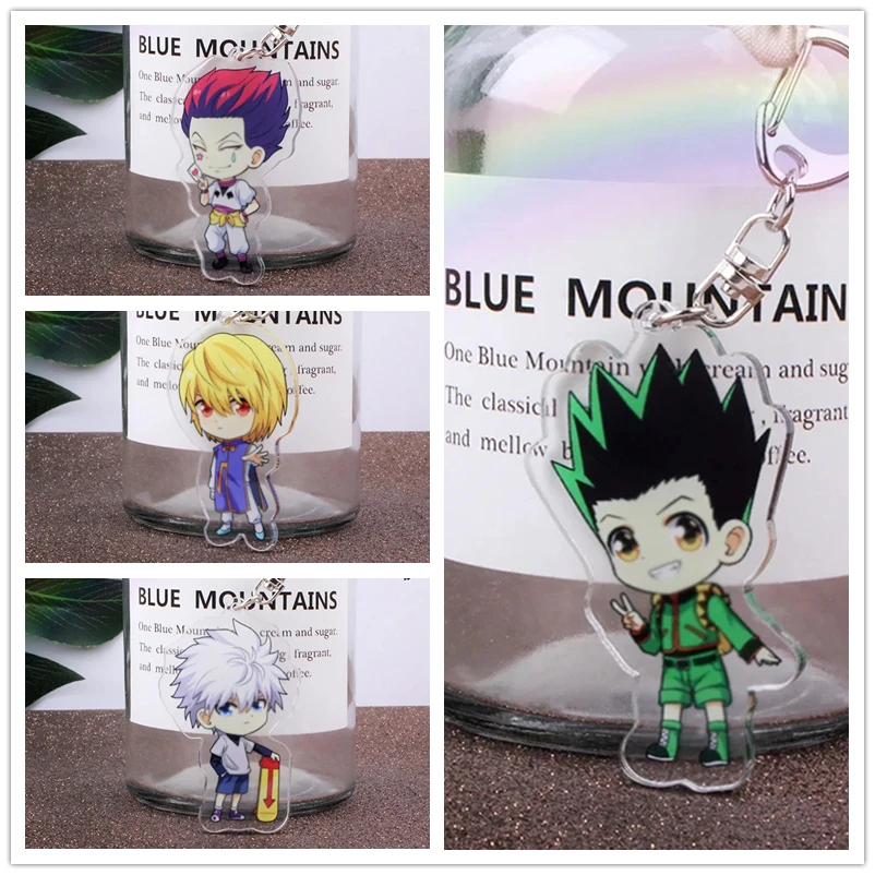 Anime HUNTER GON·FREECSS Killua Zoldyck Kurapika Hisoka Meruem Kite Keychain Accessories Cosplay Cartoon Badge