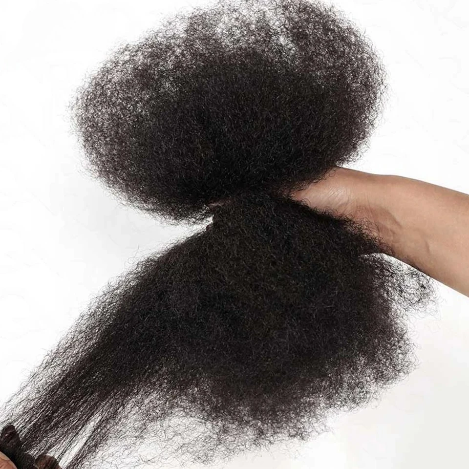 QVR Kinky Twist Style Afro kinky Bulk Braiding Human Hair for Braiding & Mini Twists & dreadlocks natural wick human braids