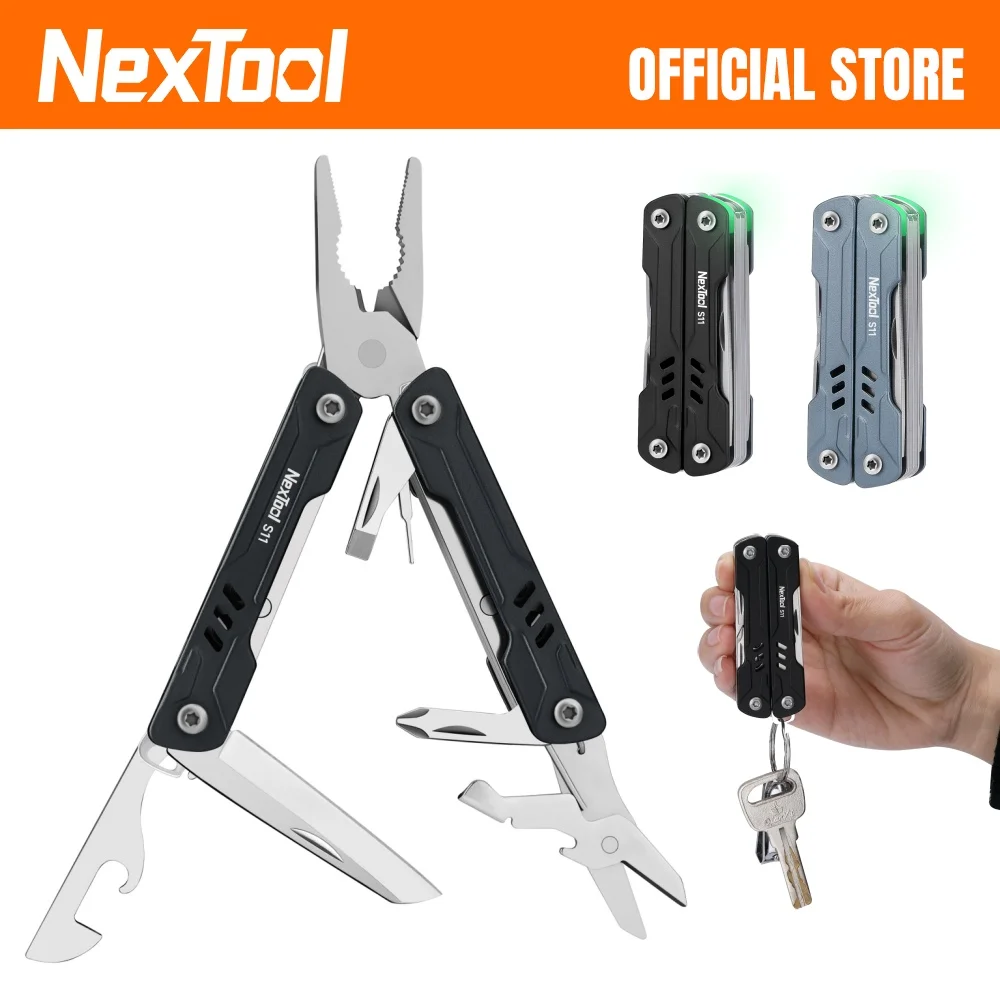 NexTool Mini Sailor Pliers S11 12-In-1 Multitool Folding Pocket Plier Knife Screwdriver Scissors Portable EDC Outdoor Hand Tools