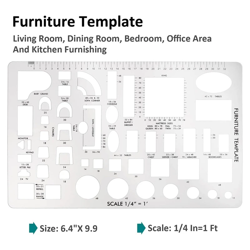 Abmr-建築用の製図ツールと定規の形状、3個セット、住宅計画、家具、キッチン、建物、インテリアデザイン