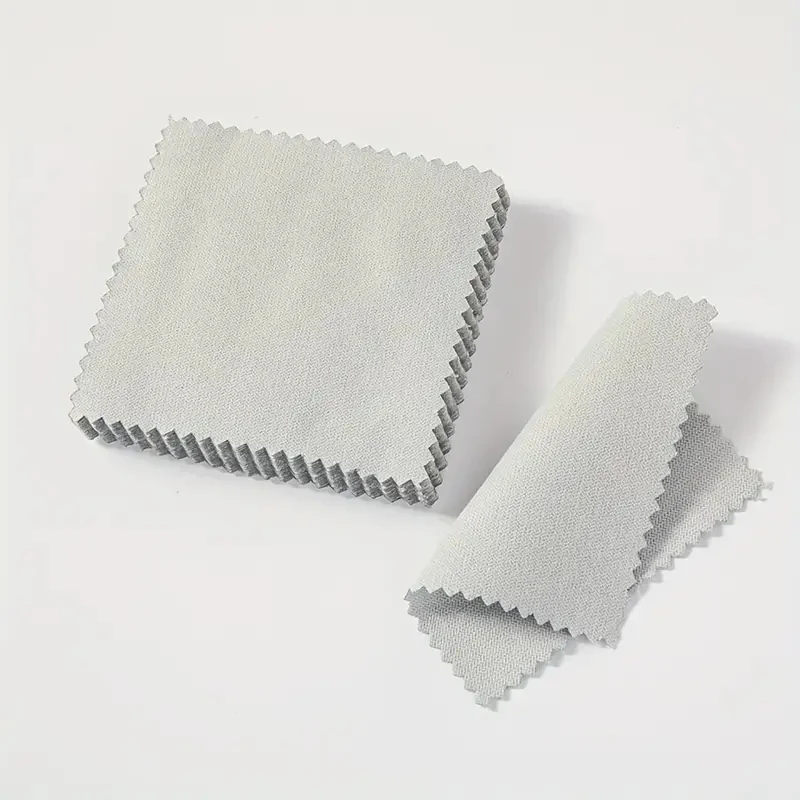 

Sterling Silver Polishing Cloth Set Jewelry Cleaning Cloths Soft Wipe Wiping Cloth Keep Jewelry Shining Tools 50pcs