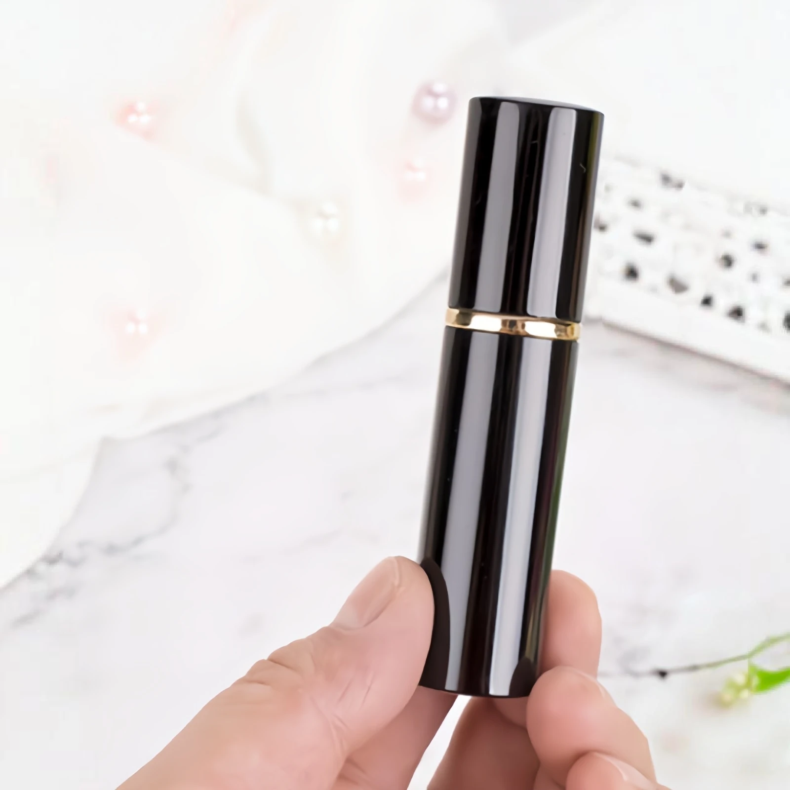 1000PCS 10ml Black Protable Refillable Atomizer Travel Perfume Bottle，100pcs 2ml glass bottle，500pcs perfume refillable