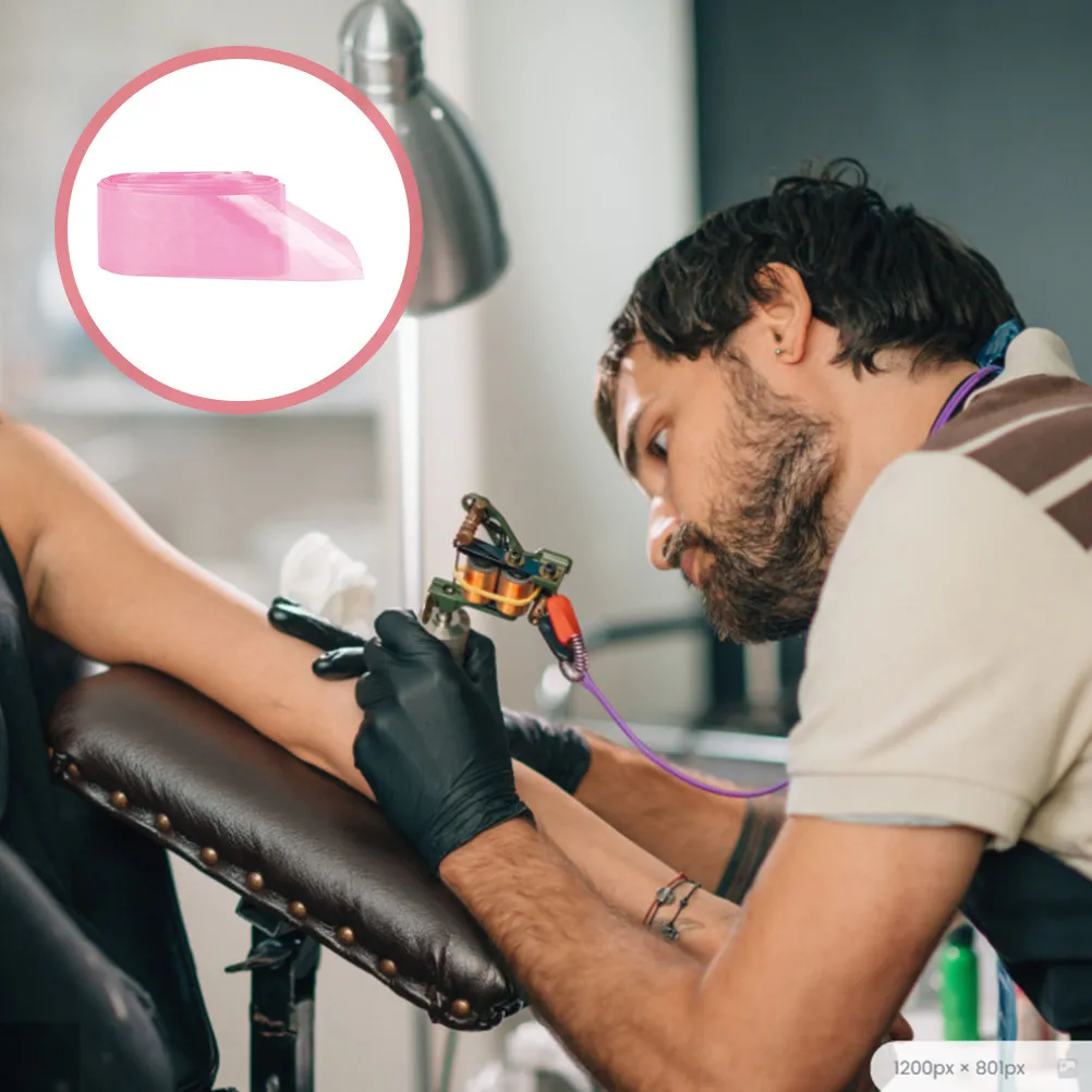 100Pcs Plastic Tattoos Clip Cord Covers Disposable Pen Bags Tattoo Machine Sleeve Hook Bags Protective Tattooing Accessories