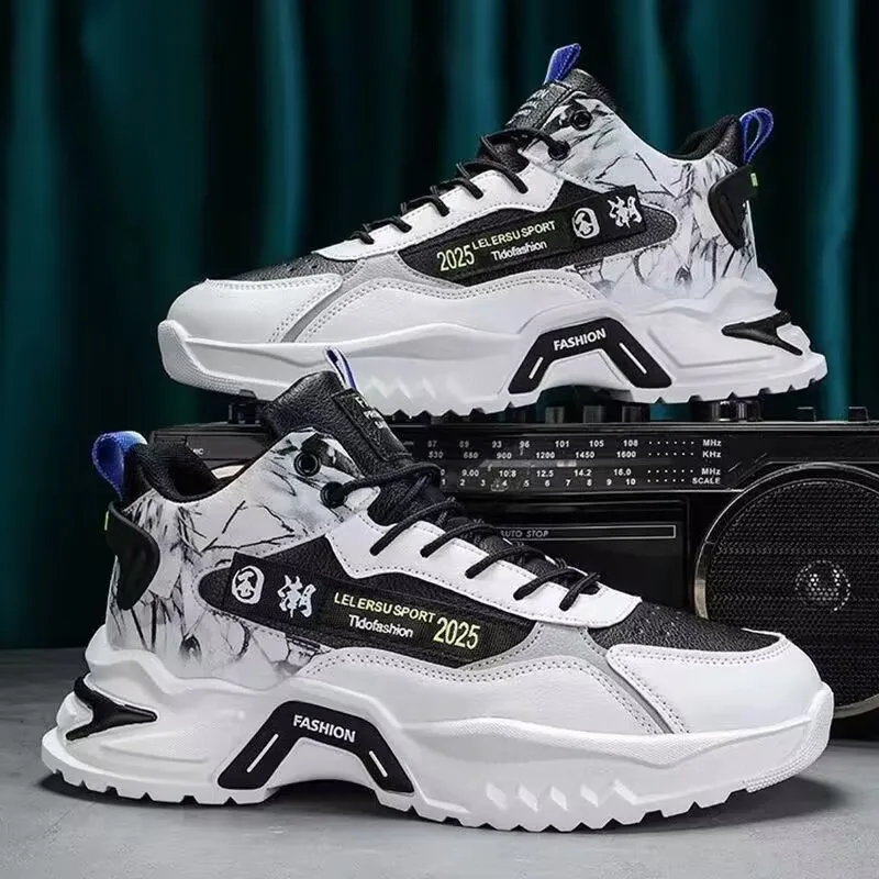 2024 Herbst Herren-Sportschuhe, trendige High-Top-Anti-Rutsch-Schuhe, lässige, vielseitige Laufschuhe, modische, bequeme Herren-Turnschuhe