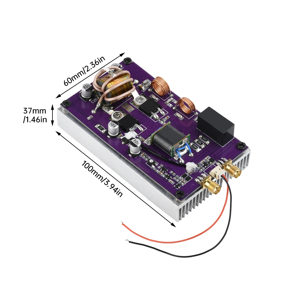 DC 12-15V 15W-25W Portable Shortwave Power Amplifier Module Transceiver With Low-pass Filter Supporting 2MHz-30MHz Frequencies