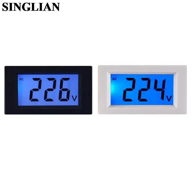 Digital Display Voltmeter D85-20 Two Wire Direct LCD Digital Display Volt Voltage Meter Digital AC Voltmeter