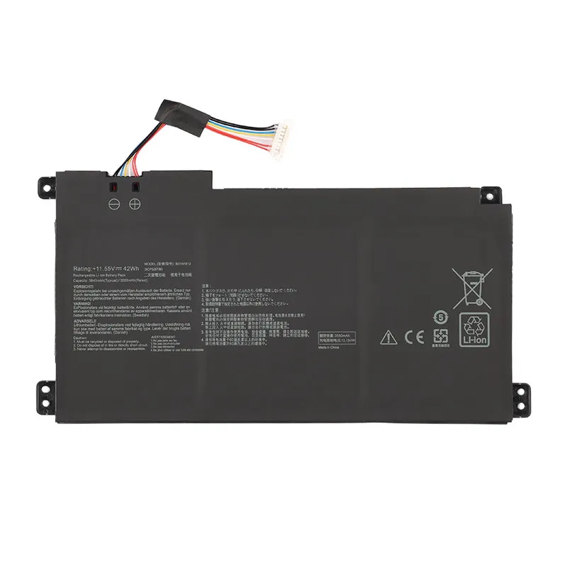 B31N1912 Laptop Battery 11.55V 3640mAh for Asus VivoBook 14 E410MA L410MA F414MA L510MA R522MA E510M E510MA Replacement Battery