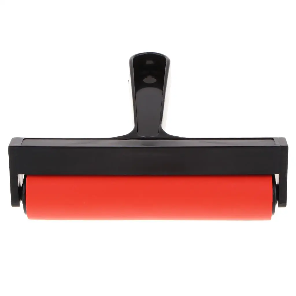 High Quality Rubber Brayer Roller with Plastic Handle for Printmaking,