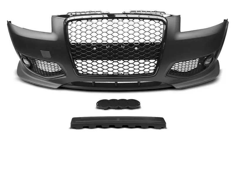 For RS3 Type Front Bumper With Grille For A3 8P 2008-2013 Upgrade RS3 Front Bumper Body Kit