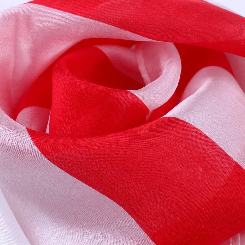 18 Inch Striped Silk (Red and White) Magic Tricks 100% Pure Silk 45cm Magia Accessories Magician Stage Illusions Gimmicks Props