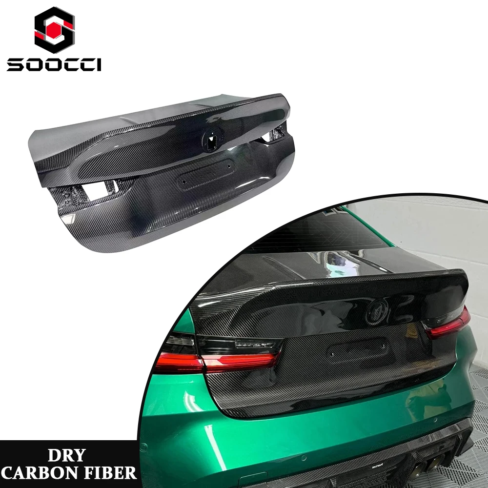 

Карбоновый багажник CSL Style из сухого углеродного волокна для BMW G80 M3 G8X G82 G83 M4, замена крышки багажника, установка, комплект для кузова