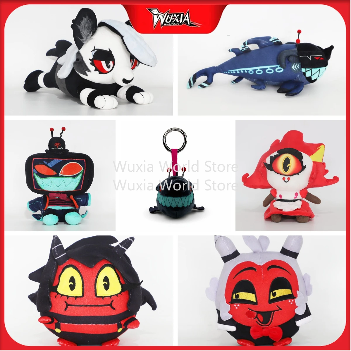 

Новые плюшевые игрушки Hazbin Hotel: Милые и удобные куклы-активисты (13-21 см) из ПП-хлопка — лучший подарок для детей