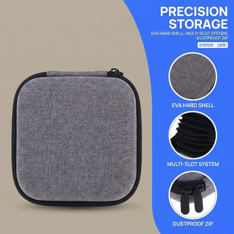 Hard  Camera Lens Filter Storage Box Shockproof Water Resistant Dustproof Protection for Travel Photographers