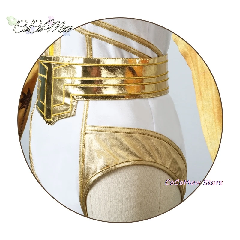 ภาพยนตร์เด็กชายStarlight Superheroแอนนี่กรกฎาคมคอสเพลย์เครื่องแต่งกายผู้หญิงJumpsuitเข็มขัดถุงมือถุงเท้าชุดบอดี้สูทปาร์ตี้ฮาโลวีน