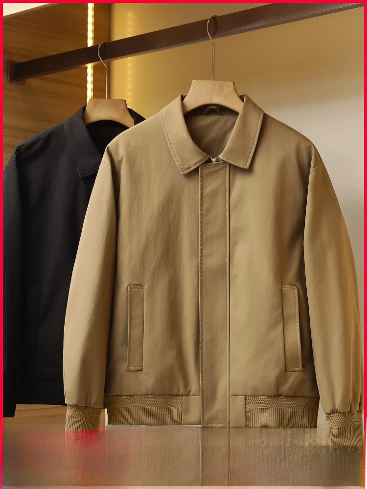 High-End Lightweight Men's down Jaet New Winter Du Feather Warm ort Sle Faionable Urban Busin Windproof Zipper