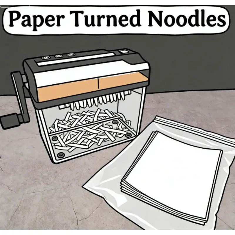 Paper Turned Noodles Magic Tricks Paper Stripes Changes to Real Noodles Appearing Funny Stage Illusions Gimmicks Mentalism Props