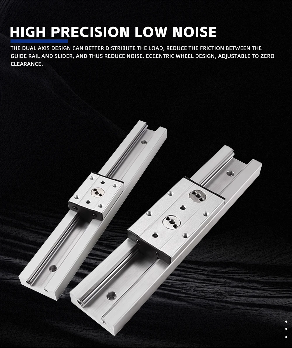 Schwarze integrierte zweiachsige Linearführung 28 mm SGR10/SGR10E Gleitschiene SGB10 Block optische Achse Fotografie Holzbearbeitungsmaschinen – Detail 6