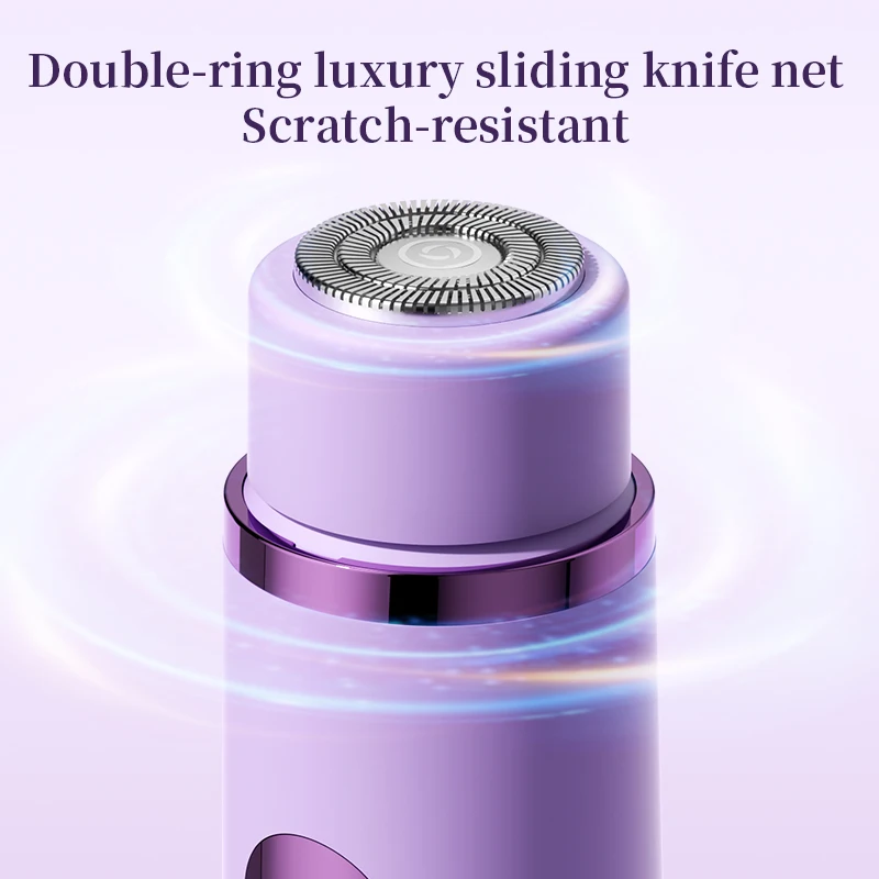 ماكينة تشذيب بيكيني 2 في 1 للنساء - ماكينة حلاقة كهربائية غير مؤلمة للبشرة الحريرية، ماكينة حلاقة لاسلكية للجسم للسيدات أثناء السفر #3