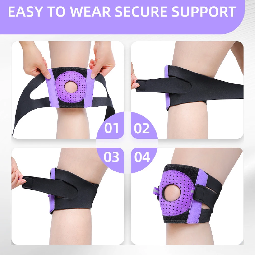 1PCS Knee Brace with Patella Gel Pad & Side Stabilizers for Men Women, Compression Knee Support for Arthritis Meniscus Tear ACL