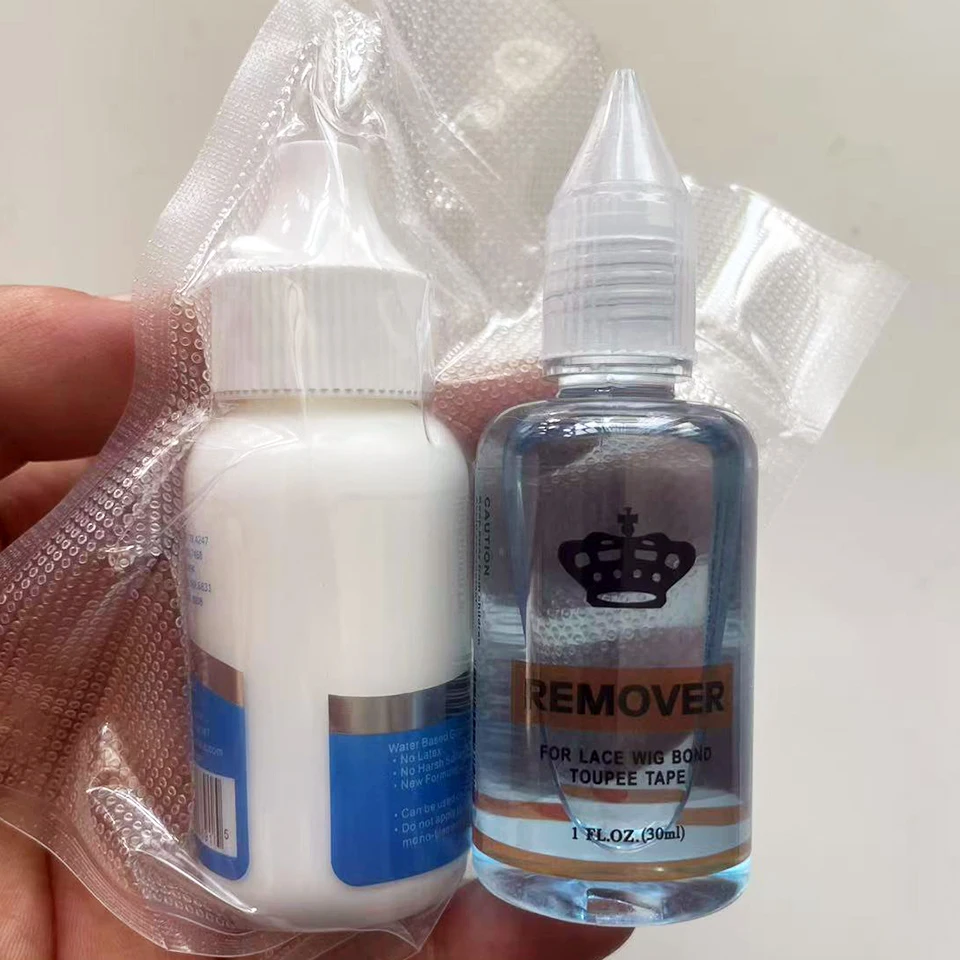 

Клей для кружевных париков/накладок для волос/мужских париков, особо прочный, белый, водостойкий, 1.3 унции (38 мл)