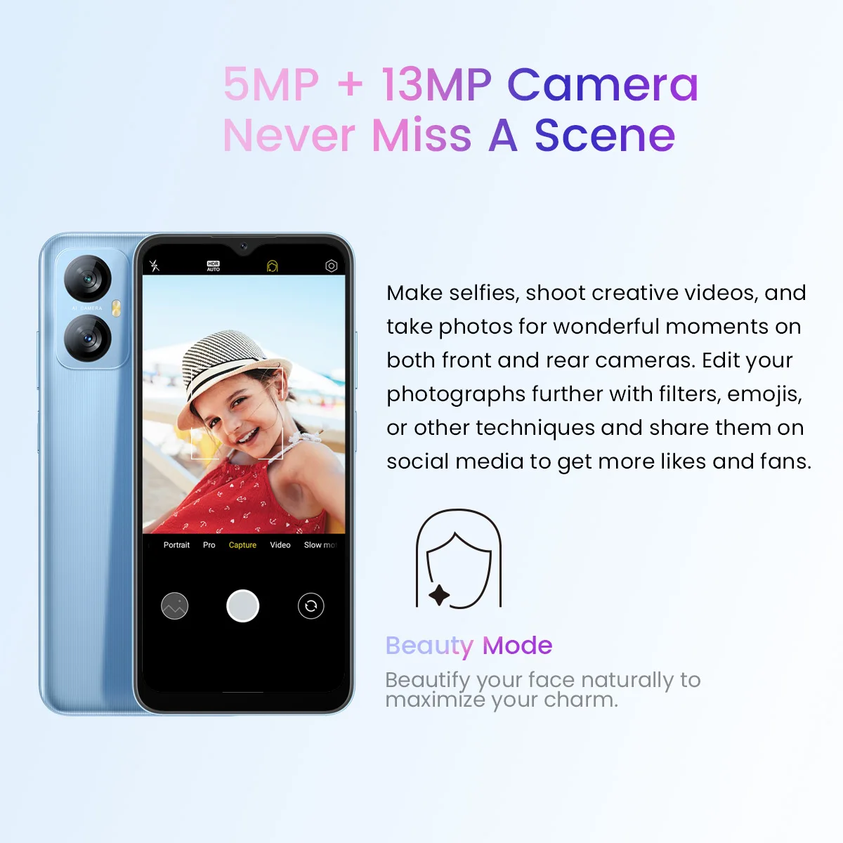 Blackview A52 Pro Smartphone 6.5 Inch Mobilephone 4GB 128GB Octa Core Android 13 Mobile Phone 5180mAh 13MP Rear Camera Dual 4G