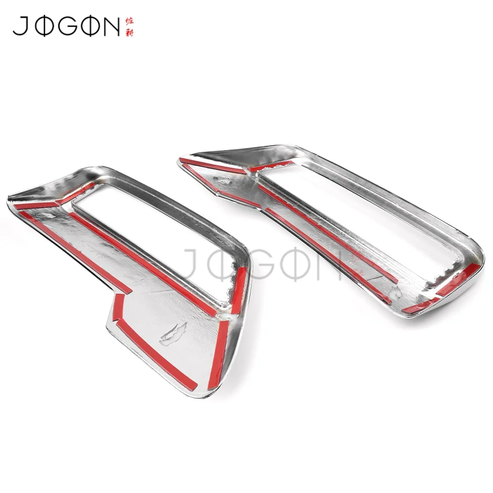 2PCS Chrome Car Rear Exhaust Cover For Peugeot 3008 5008 T87 2017 2018 2019 End Pipe Car Exterior Decoration Trim Accessories