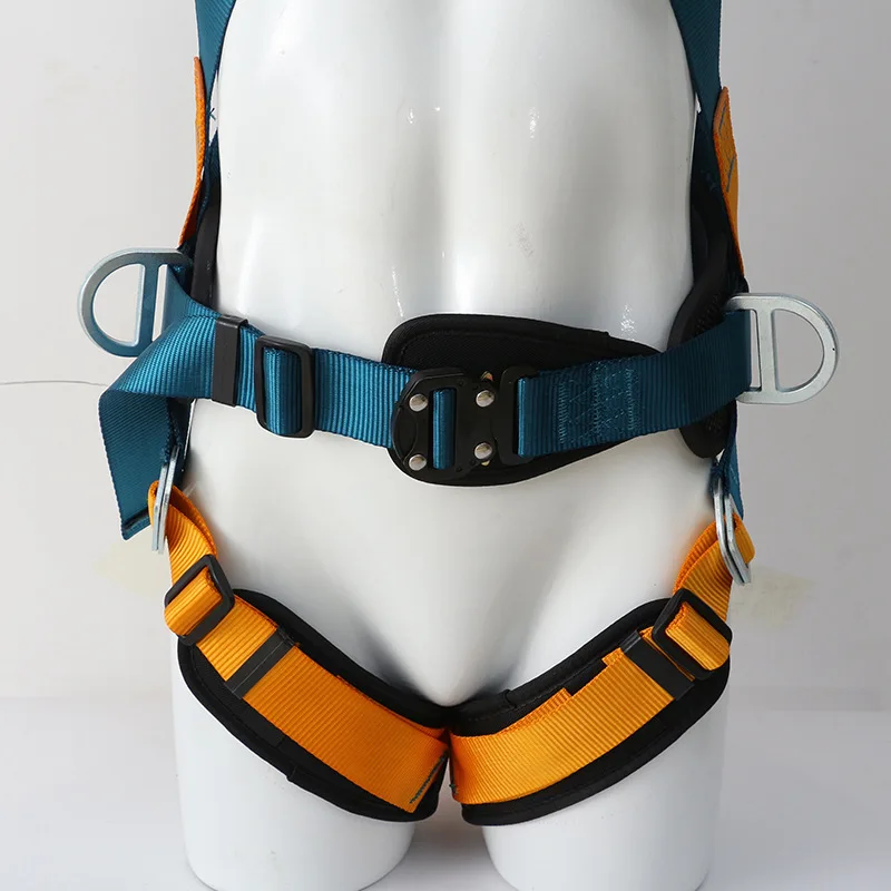 Five-point High Altitude Work Safety Harness Full Body Safety Belt Outdoor Rock Climbing Training Construction Protect Equipment