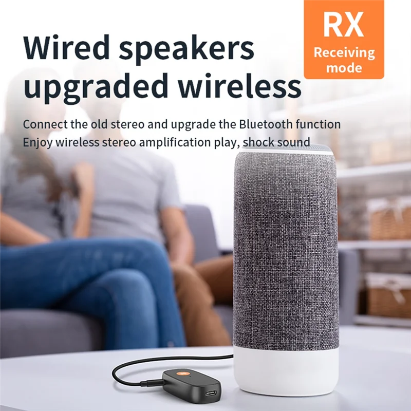 Cerdik-Bluetooth 5.3 Pemancar dan Penerima Audio 2 In 1 Nirkabel 3.5Mm Adaptor Audio Aux Pemancar Bluetooth