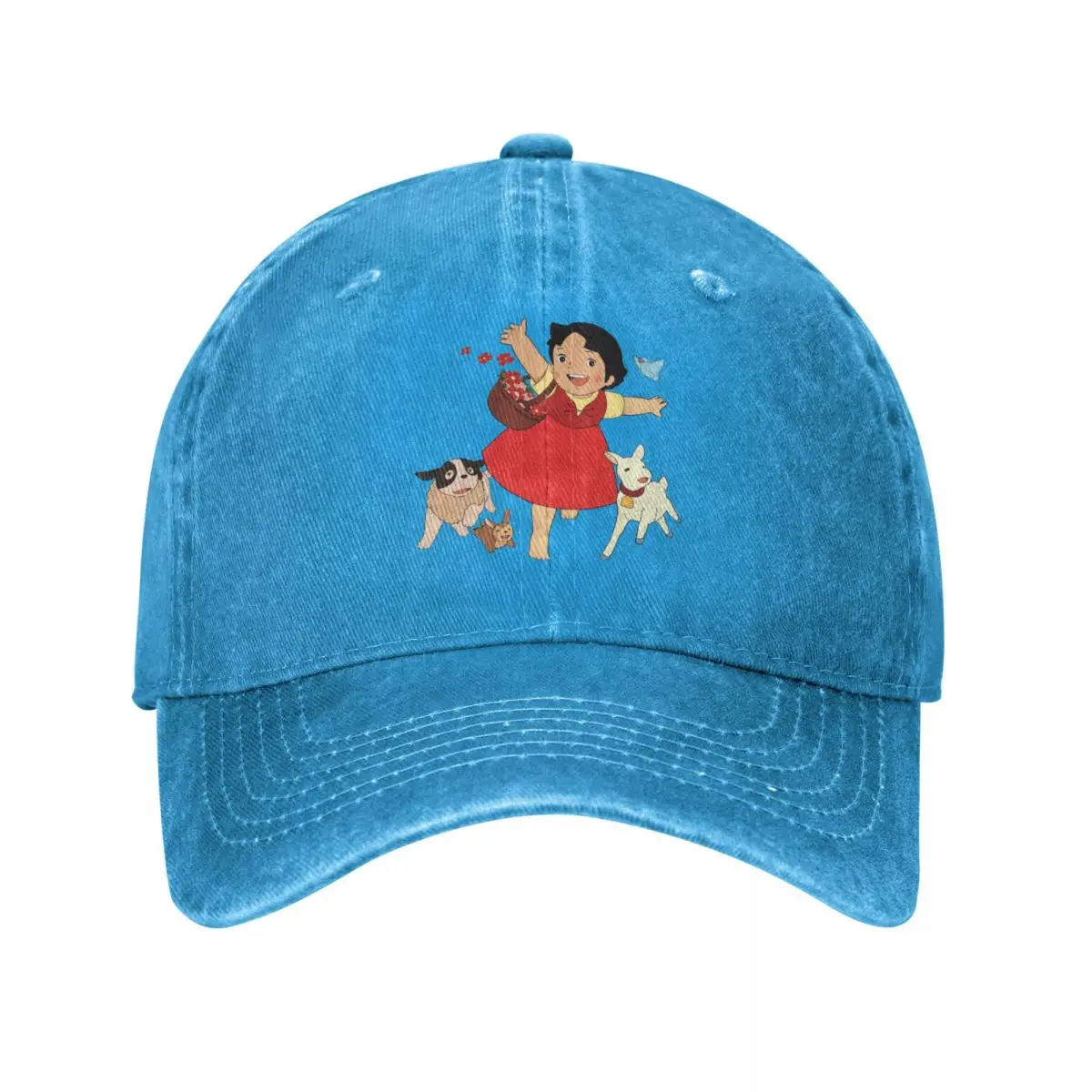 Heidi The Girl From The Alps Baseball Caps Casual Distressed Denim Goat Anime Snapback Hat Outdoor Activities Hats Cap