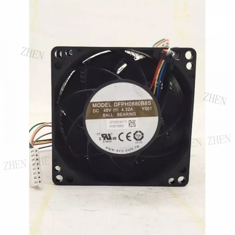 

Y FOR AVC DFPH0880B8S DC48V 4.32A 8080 Dual Motor Server Cooling Fan