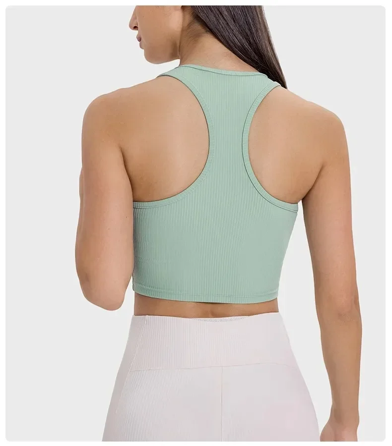 Lemon-Soutien-gorge à col en V pour femmes, haut de sport, jogging en plein air, lit en tissu, fitness, sous-vêtements de loisirs