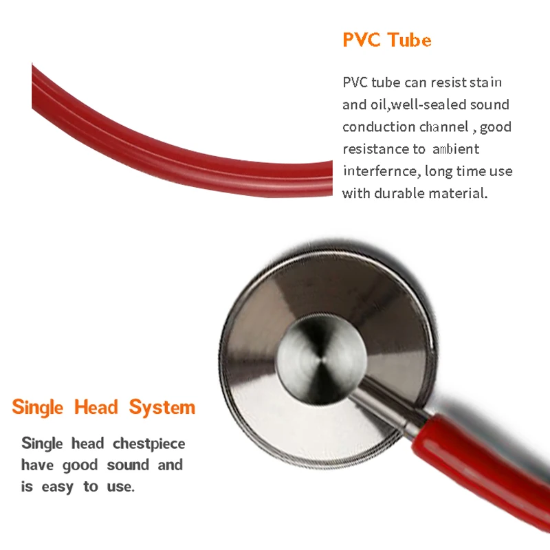 แบบพกพา SINGLE HEAD Home หูฟังหมอน่ารัก Estetoscopio Eco Cardiology อุปกรณ์การแพทย์อุปกรณ์สําหรับนักเรียน Vet พยาบาล