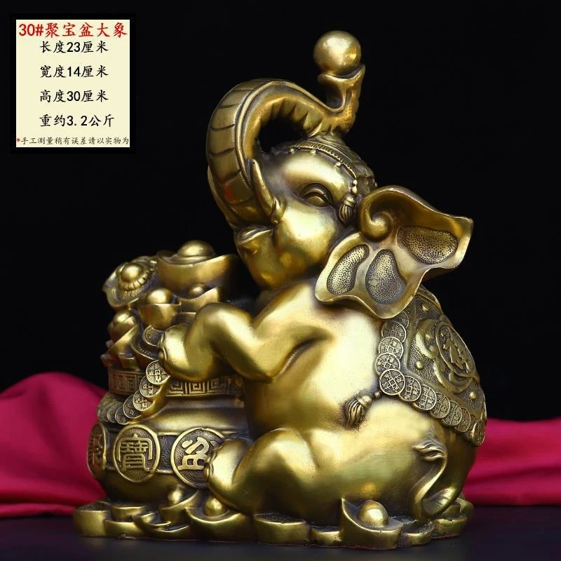 Copper Ornament, A Fortune-Bringing Elephant, A Decorative Piece Home, Office, Or Company, A Gift For Housewarming