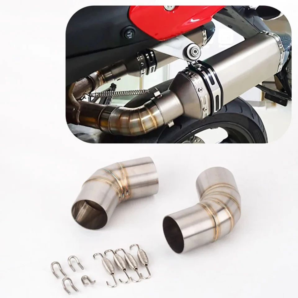Para honda cb1000r cb 1000 r motocicleta tubo de ligação intermediária silenciador escape aço inoxidável moto 2009 a 2018 deslizamento em