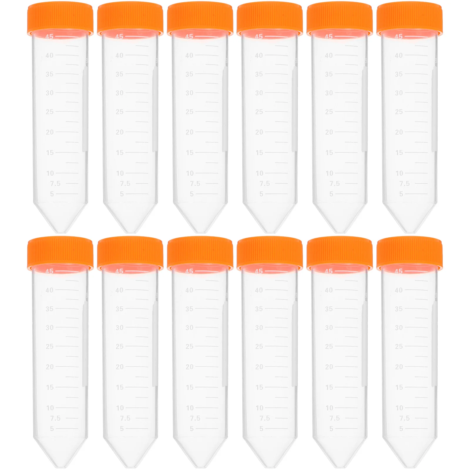 

50pcs 50Ml Plastic With Scale For Laboratory Test Science Experiment Centrifugal Tube Vials Learning Labs Centrifuge Tube Use