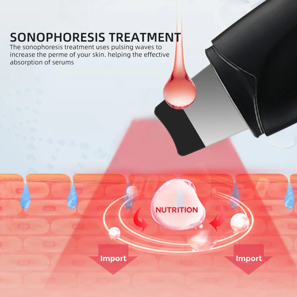 超sonicスキンスクラバー顔マッサージにきび除去毛穴クリーナーディープフェイスケアsonic剥離装置
