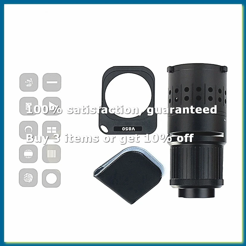 ●V850 Mini Bowens Mount Photography Spotlight Plug-in Condenser Optical Focusing Projection for 40W