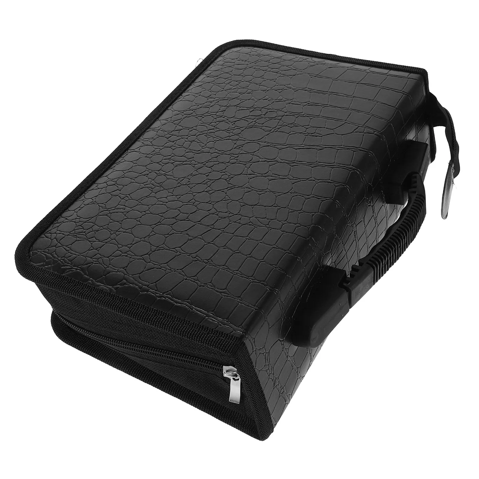 Stylish Pattern Cd Storage Bag Dvd Organizer Portable Disc Holder Pouch for Car and Home Large-Capacity Scratch-Resistant